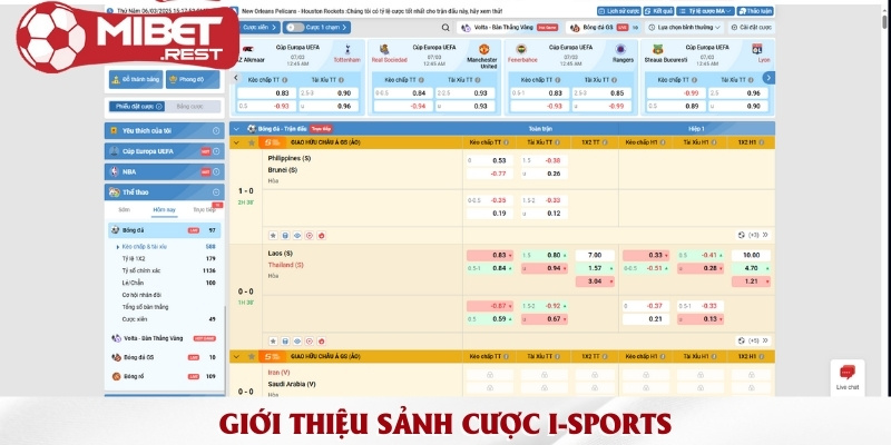 Tham gia sảnh thể thao I - Sports nhận tỷ lệ cược hấp dẫn 1 gioi-thieu-sanh-cuoc-i-sports