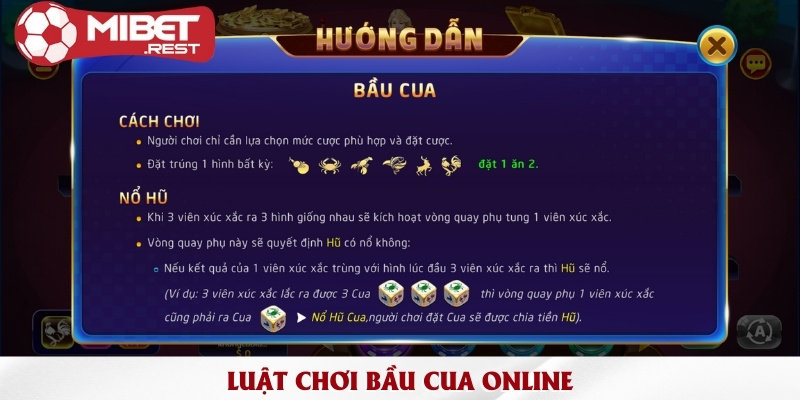 Chiến thuật cược bầu cua Mibet hiệu quả dễ trúng lớn 2 luat-choi-bau-cua-online