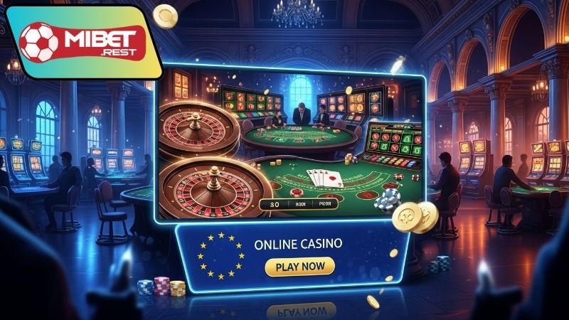 Casino trực tuyến châu Âu - Thế giới giải trí cực đỉnh 2 Ưu điểm khi chơi casino trực tuyến châu Âu tại MIBET